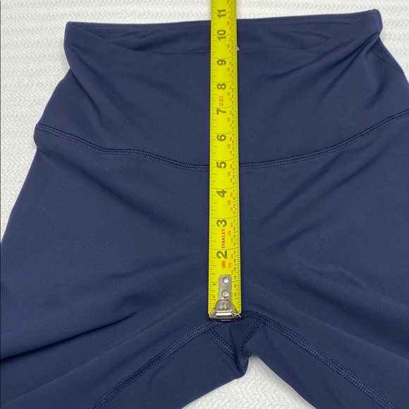 Leggings High Waist Yoga Sport 90 Degree By Reflex Athleisure Navy Blue Size XS - Picture 9 of 10